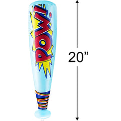 ArtCreativity Pow inflatable bats add colorful vibes to gatherings.