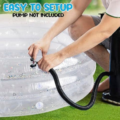 ArtCreativity sparkly pool three level design shown for adjustable depth.