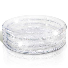 ArtCreativity sparkly inflatable pool interior reveals glitter effect for imaginative play.