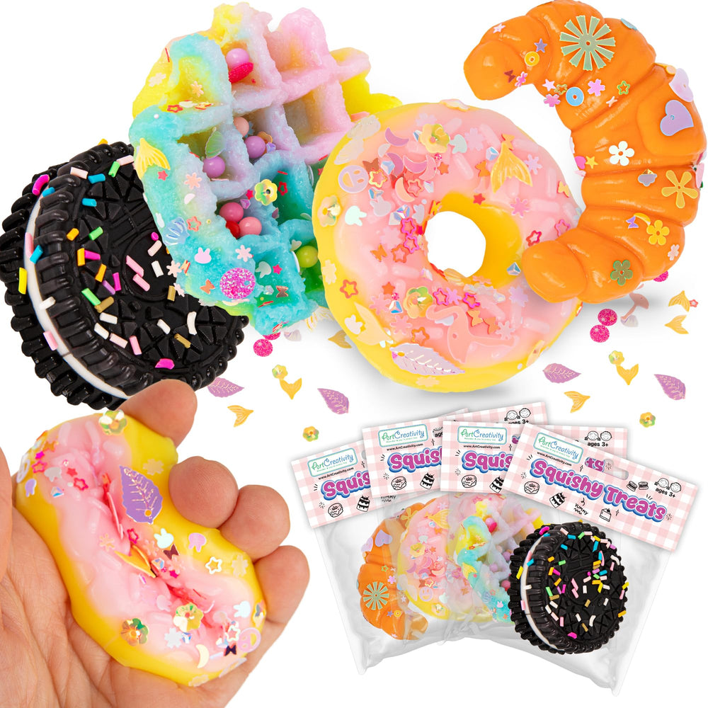 ArtCreativity squishy sandwich cookie with vibrant colors and soft texture