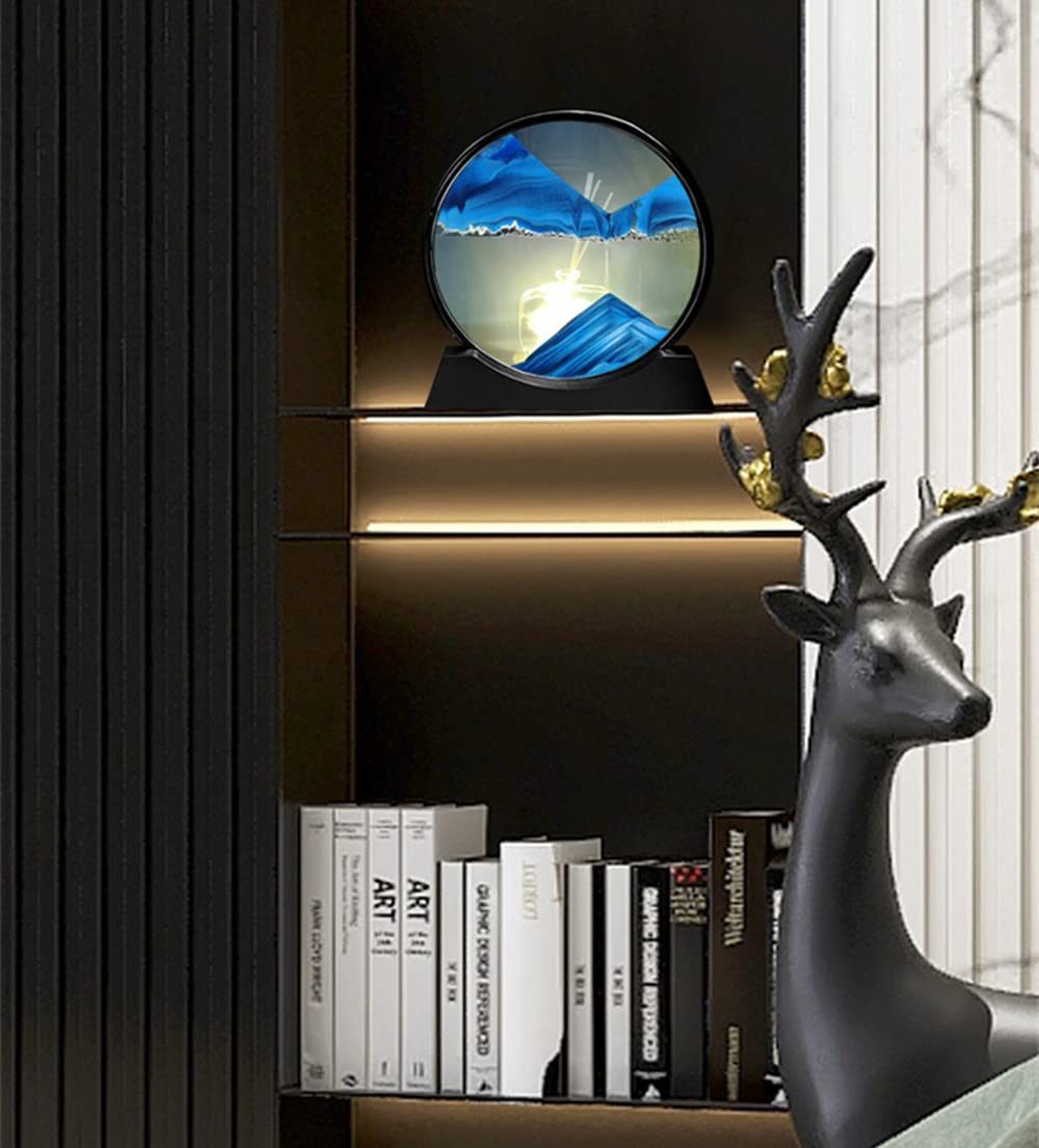 Arthink dynamic sandscapes create non-repeating art at every flip for gentle ambiance.