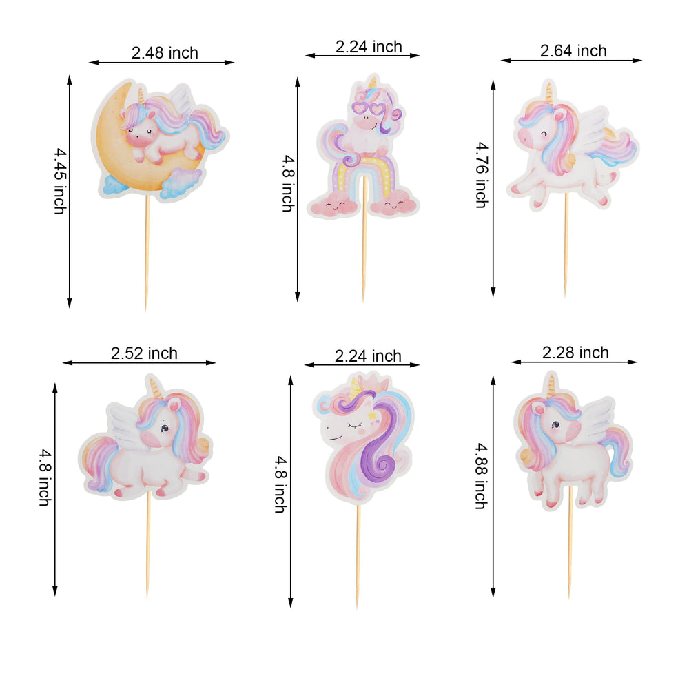 Arthsdite rainbow moon cloud toppers add playful charm to cupcakes