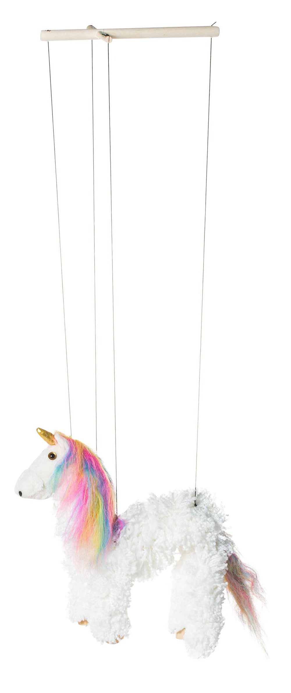 Artisan Owl 10-inch unicorn puppet with 27-inch reach for varied puppetry