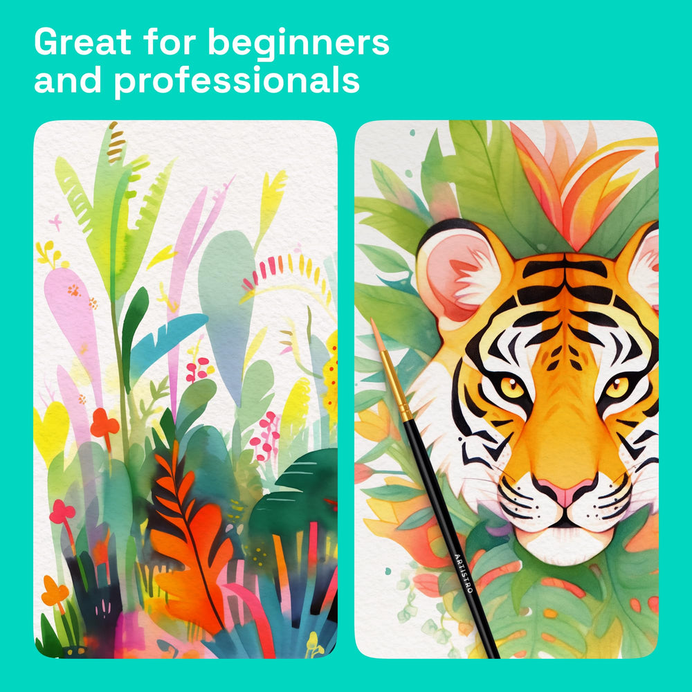 ARTISTRO 24 non-toxic paints meet safety standards for kids and adults.