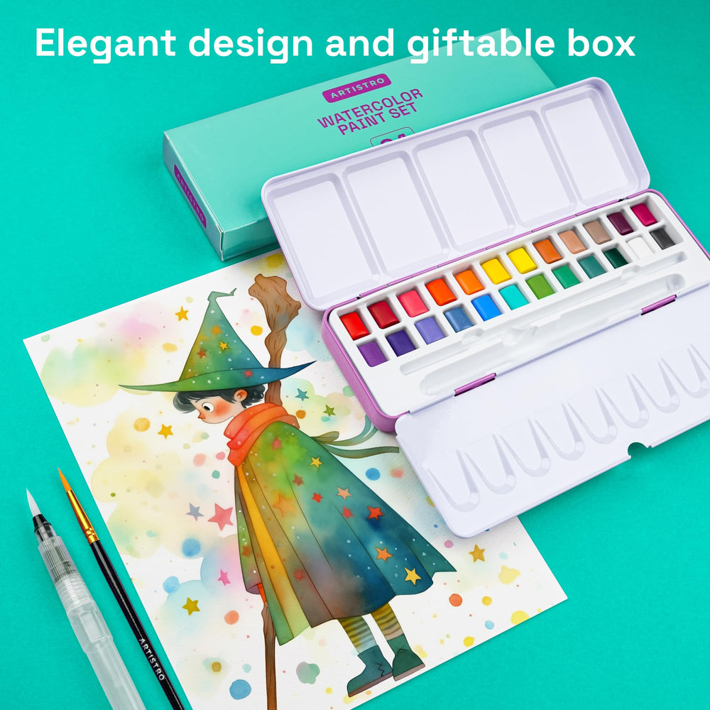 ARTISTRO swatch sheet helps you test colors before application.