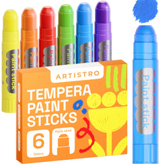 ARTISTRO washable tempera paint stick blue for easy cleanup after art time