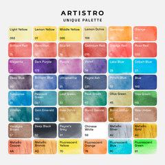 ARTISTRO metal tin box with travel-friendly design