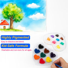 ARTLYMERS heart-shaped pans designed for little hands and easy access