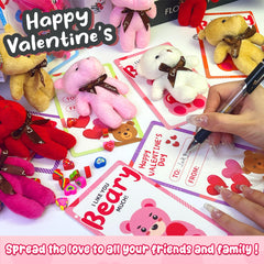 Artnedu valentines day cards with toys designed to delight kids.