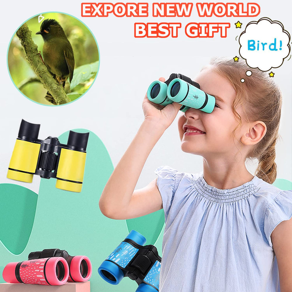Artomide Kids Binoculars soft rubber eyepiece protects eyes during play.