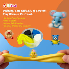 ARTPAR classroom STEM activity scene with students sculpting and learning.