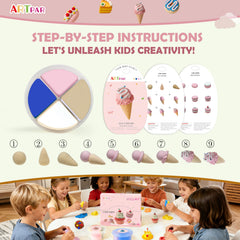 ARTPAR color compartments in can highlight varied hues for colorful figure making.