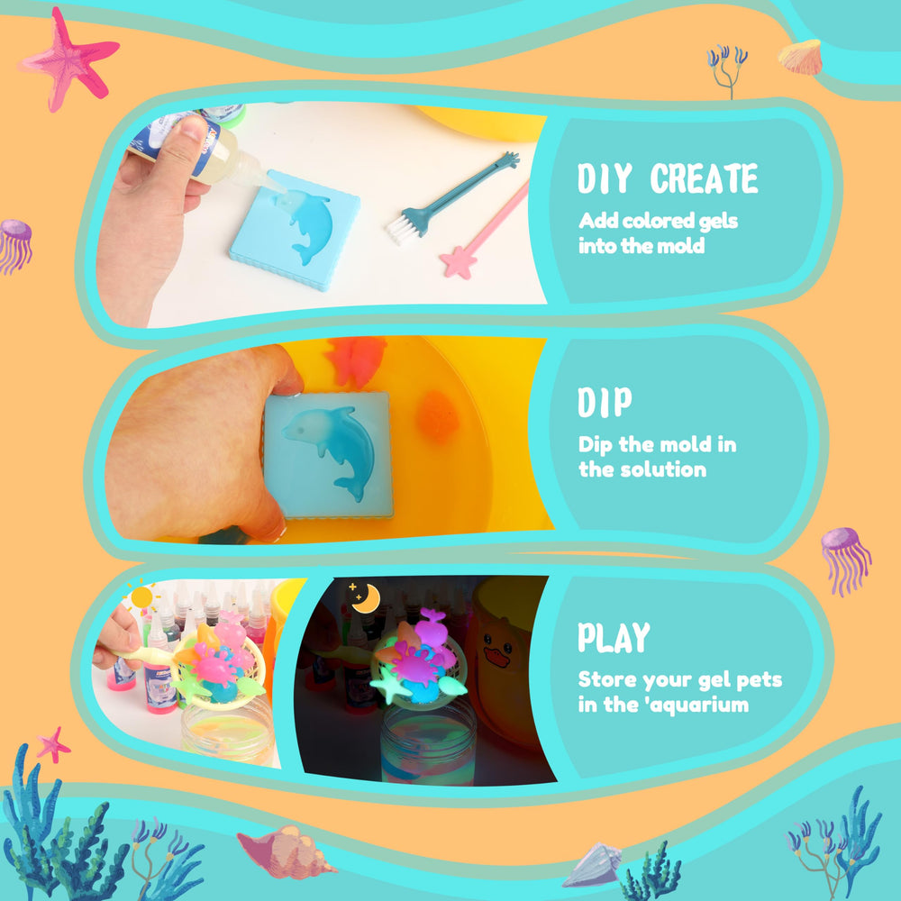 ARTPAR glow gels collection image highlights glow-in-the-dark options for nighttime wonder