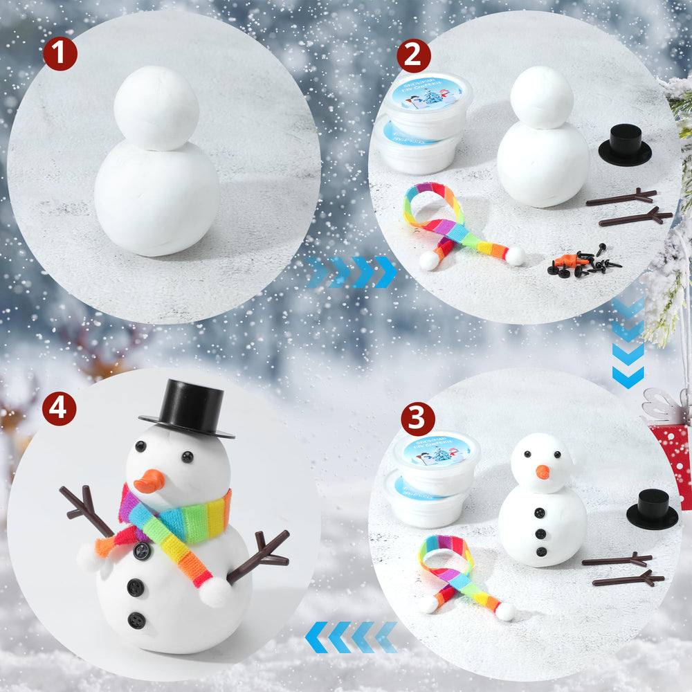 ARTPAR snowman scarves and buttons help customize outfits with easy finishing touches.