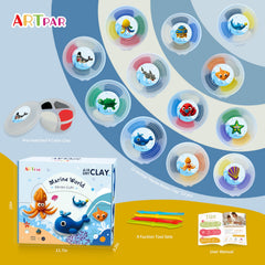 ARTPAR ultra-soft, non-sticky clay texture is easy for little hands.