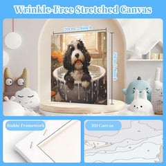 Arttoplus acrylic paints set for dog paint by numbers kit