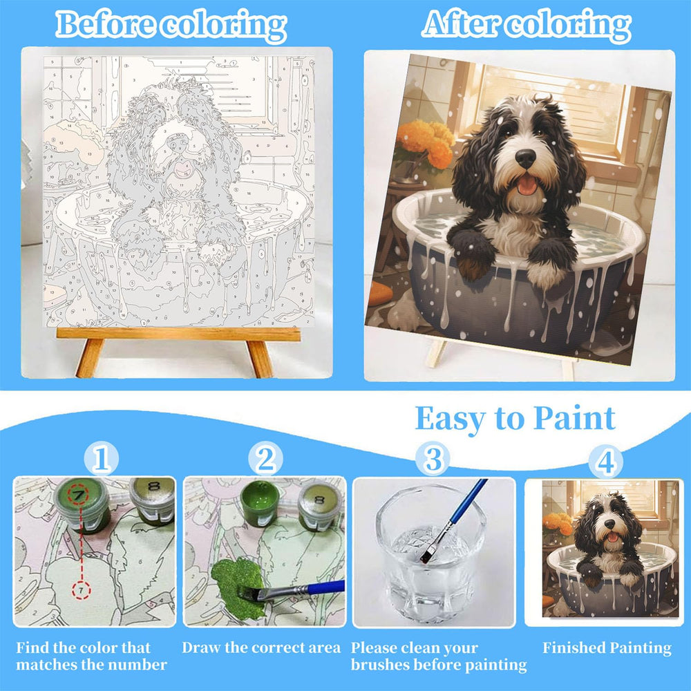 Arttoplus wooden easel included for easy display