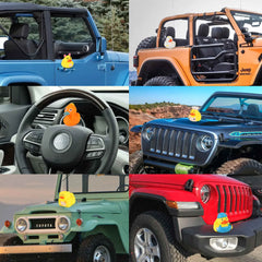Arttyma rubber ducks for jeep ducking and playful automotive decor.