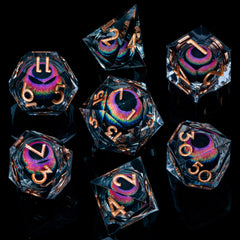 ARUOHHA seven-piece polyhedral dice set for reliable sessions