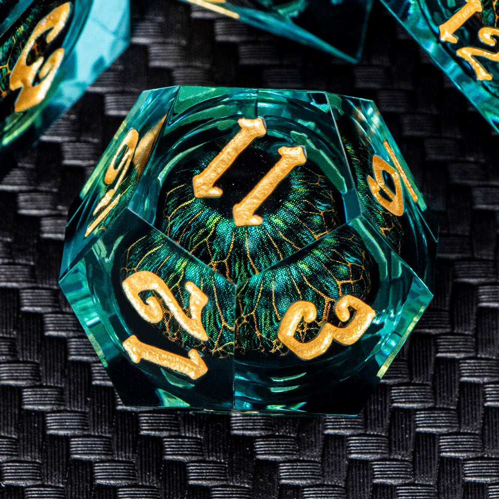 ARUOHHA d20-d12-d10-d8-d6-d4 polyhedral set for versatile gameplay