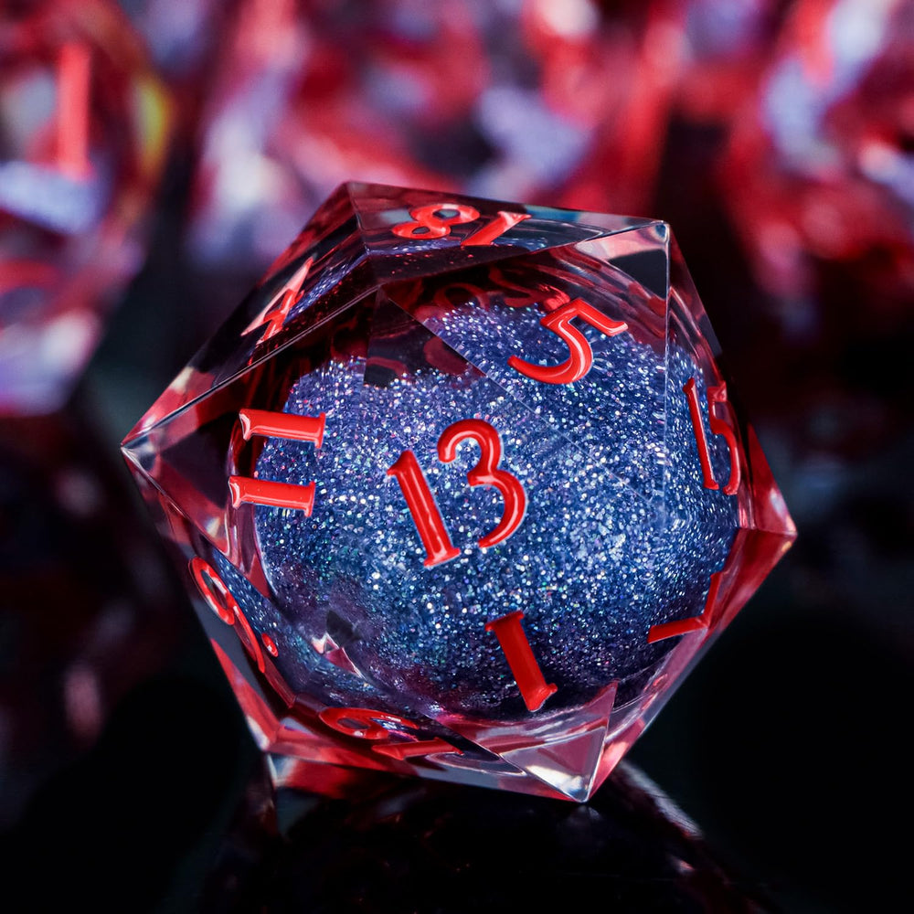 ARUOHHA sharp-edged D20 with clear numerals and premium balance.