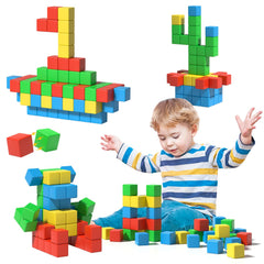 Asago magnetic blocks 56-piece assembly for creative play and STEM exploration
