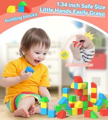 Asago magnetic blocks storage bag helps tidy up after playtime.
