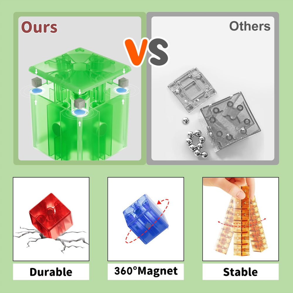 Asago rainbow colors cubes support color sorting and imaginative play