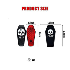 ASCAVS Magnetic Kickflip Slider with colorful skateboard panels enhances desk aesthetics.