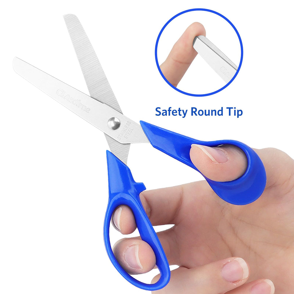 Asdirne Kids Scissors 5-inch blade for precise paper cutting.