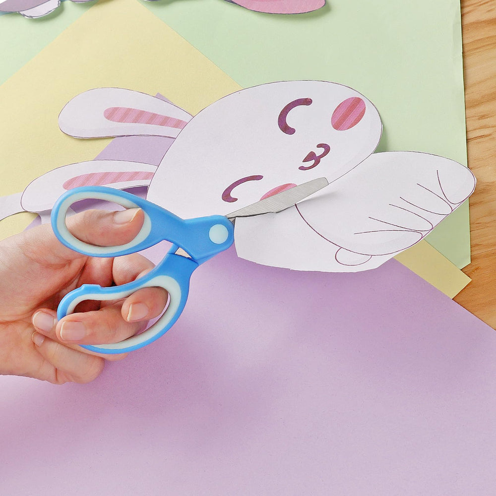 Asdirne safety blunt-tip scissors, prioritizing safety for early cutting activities.