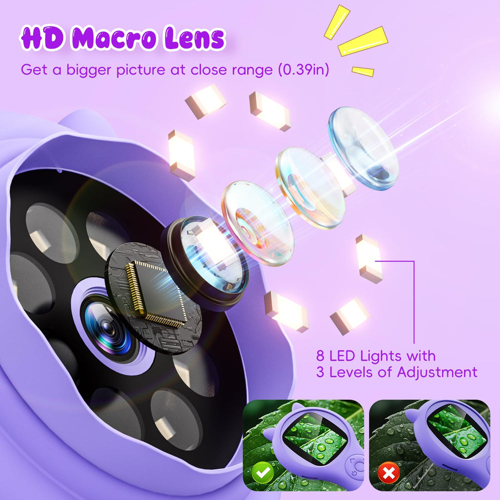 Ashfly 500x magnifier delivers sharp close-ups of leaves, insects, and textures.