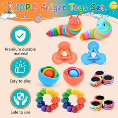 ASIOWELY fidget slug toys offer portable anxiety relief anywhere