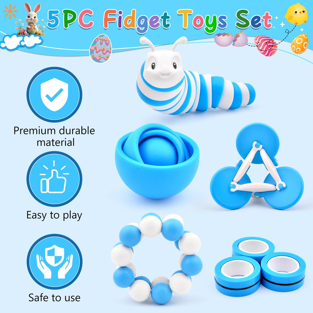 ASIOWELY magnetic rings fidget toy set close-up for concentration practice