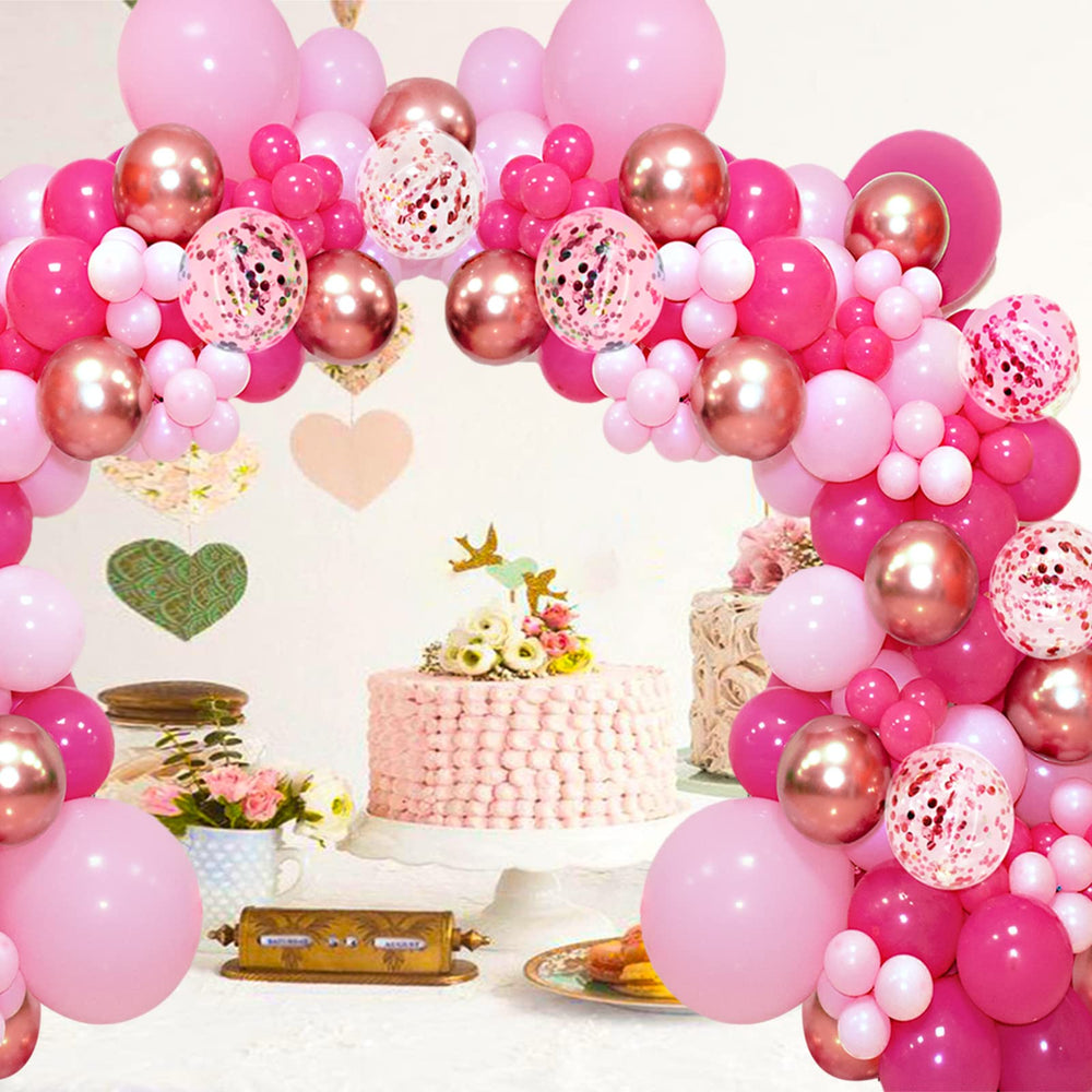 ASIYUHY 100-piece latex balloon set, ready for versatile party styling.