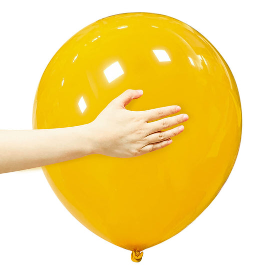 ASIYUHY 18-inch yellow balloon pack for festive celebrations, ideal for weddings and birthdays.