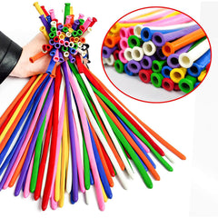 ASIYUHY 260 long balloons for animal twisting to create playful shapes at events.