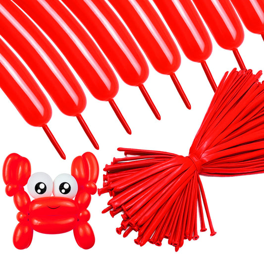 ASIYUHY 260 long red balloon dog shape for durable DIY animal crafts