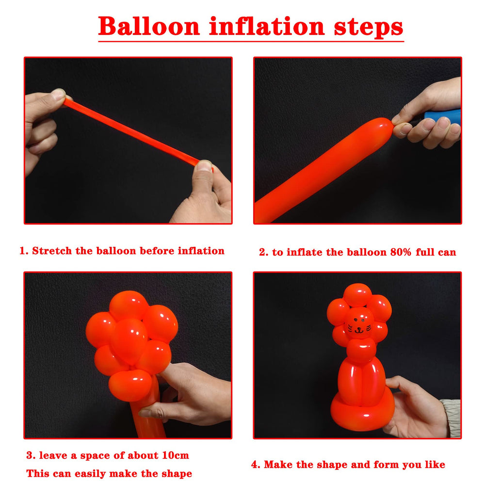 ASIYUHY 260 long red balloon wedding decoration for festive ambiance
