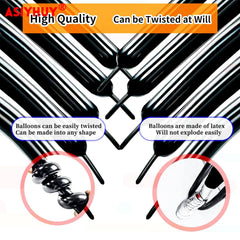 ASIYUHY 12-inch uninflated length enables versatile animal twists.