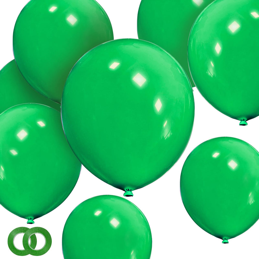 ASIYUHY green balloons 12 inch in a 100-pack for festive decor
