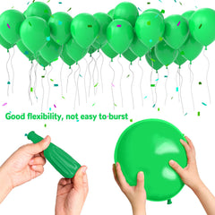 ASIYUHY green balloons with ribbon for quick decorating