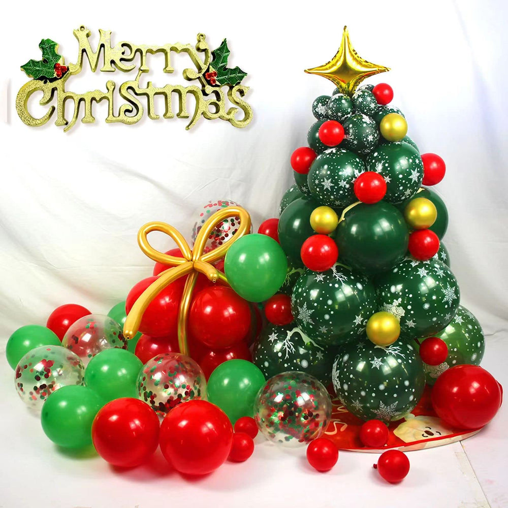 ASIYUHY outdoor indoor party backdrop with green balloons