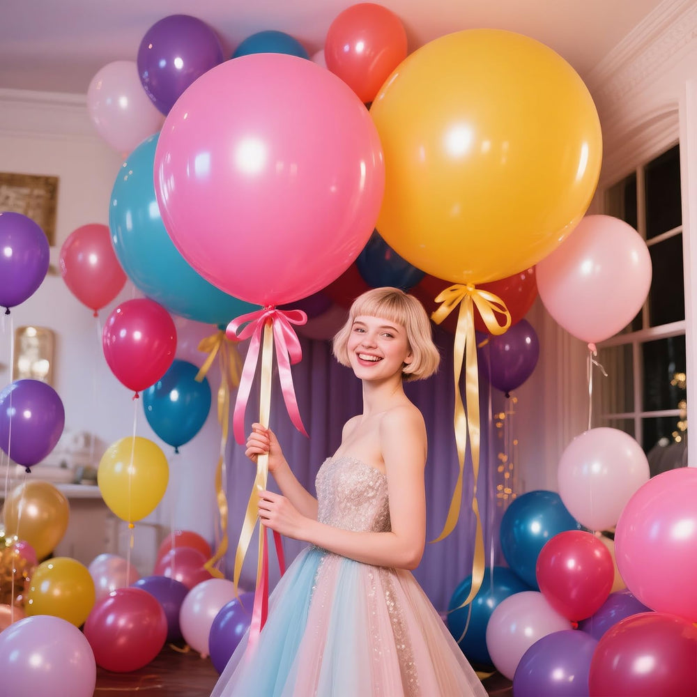ASIYUHY helium or air-fillable yellow balloon adds versatile decor for celebrations.