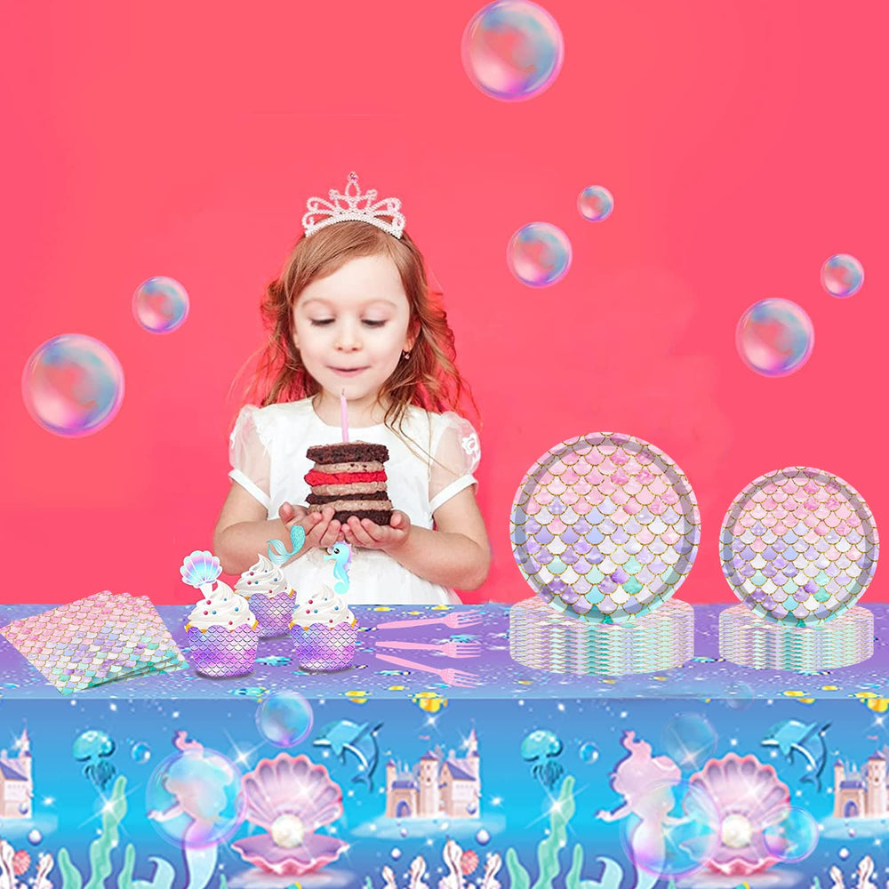 Askljeby mermaid forks 24pc durable utensils for kid-friendly meals.