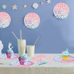 Askljeby mermaid undersea design image showcasing coordinated party table setting.