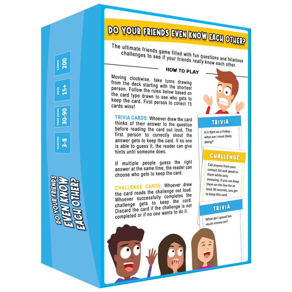 ASM GAMES Do Your Friends Even Know Each Other? gift-ready game perfect for celebrations