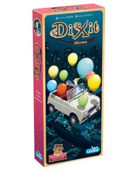 Asmodee Dixit Mirrors art style close-ups reflecting Telleschi imaginative palette