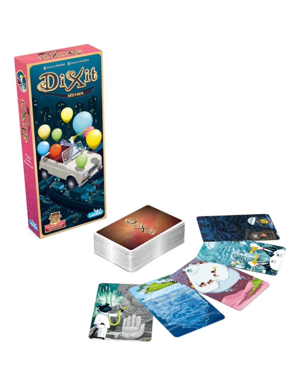 Asmodee Dixit Mirrors storytelling session visuals demonstrating versatile use