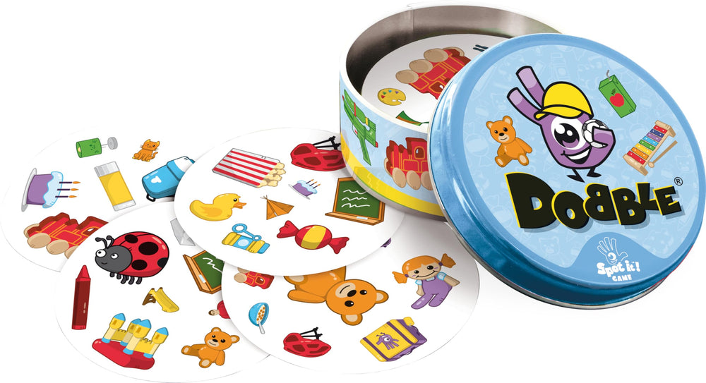 Asmodee Dobble Kids five mini-games provide varied, kid friendly play sessions